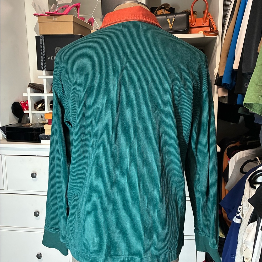 Urban Outfitters Teal and Orange Casual Shirt - Picture 3 of 7
